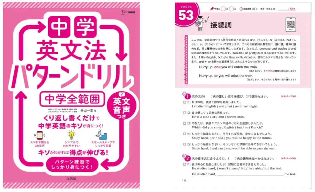 中学英文法パターンドリル